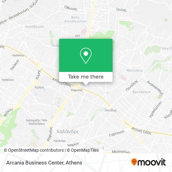 Arcania Business Center map