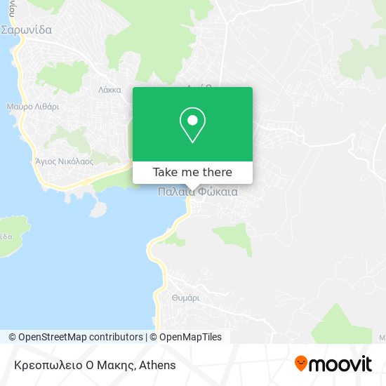 Κρεοπωλειο Ο Μακης map