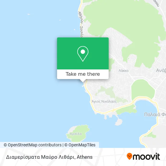 Διαμερίσματα Μαύρο Λιθάρι map
