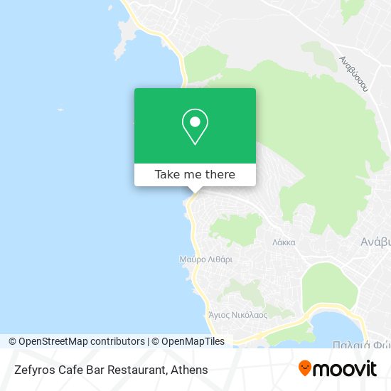 Zefyros Cafe Bar Restaurant map