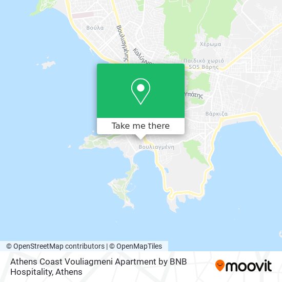 Athens Coast Vouliagmeni Apartment by BNB Hospitality map