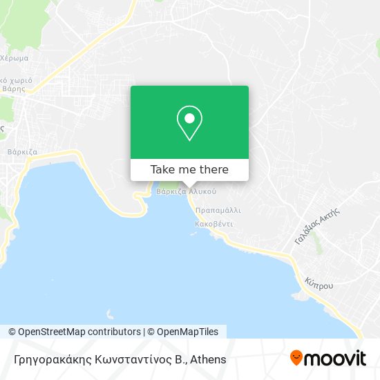 Γρηγορακάκης Κωνσταντίνος Β. map