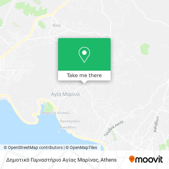 Δημοτικό Γυμναστήριο Αγίας Μαρίνας map