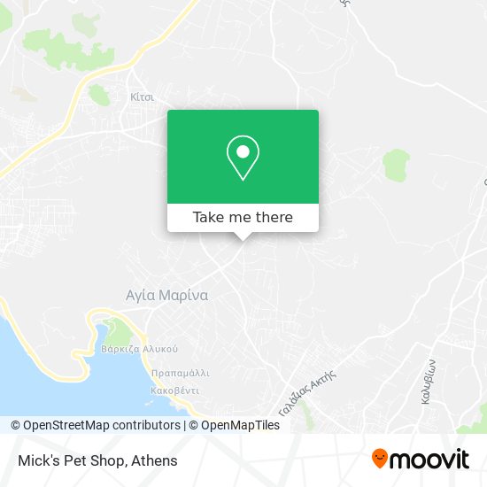 Mick's Pet Shop map