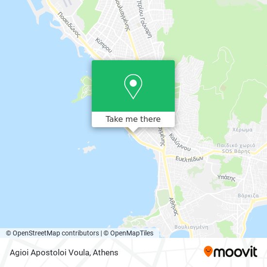 Agioi Apostoloi Voula map