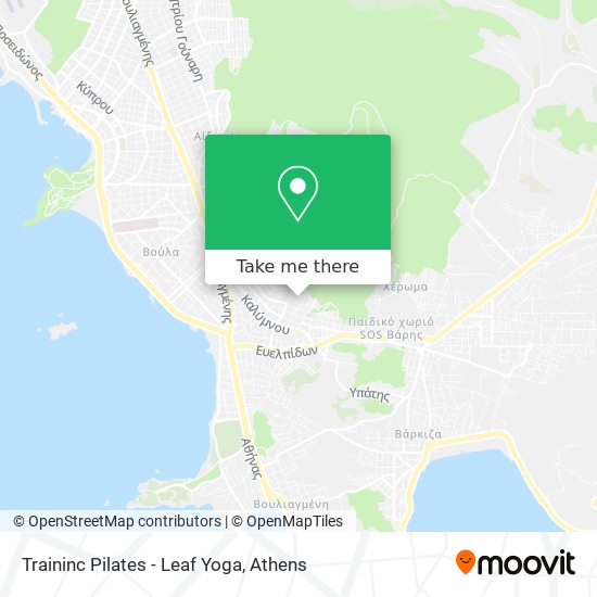 Traininc Pilates - Leaf Yoga map