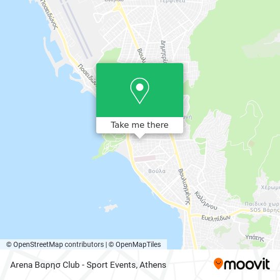 Arena Βαρησ Club - Sport Events map