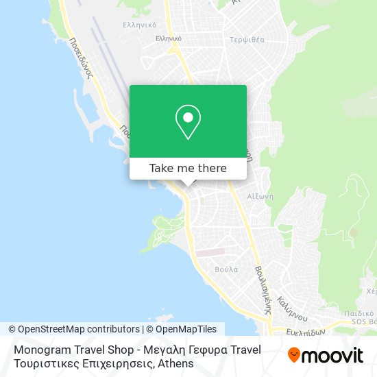 Monogram Travel Shop - Μεγαλη Γεφυρα Travel Τουριστικες Επιχειρησεις map