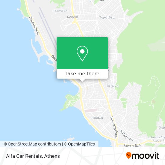 Alfa Car Rentals map