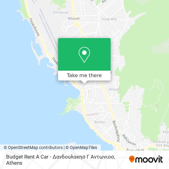 Budget Rent A Car - Δανδουλακησ Γ Αντωνιοσ map