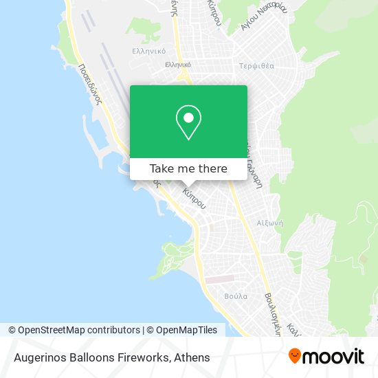 Augerinos Balloons Fireworks map