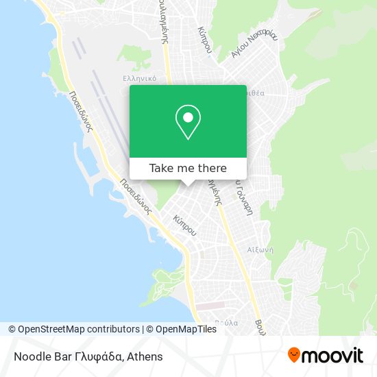 Noodle Bar Γλυφάδα map