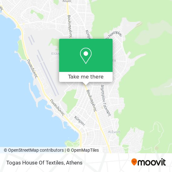 Togas House Of Textiles map