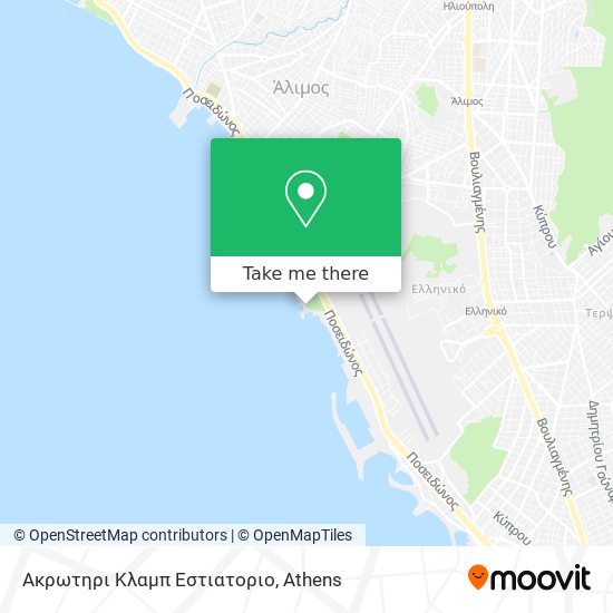 Ακρωτηρι Κλαμπ Εστιατοριο map