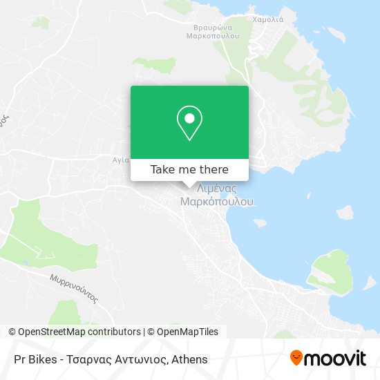 Pr Bikes - Τσαρνας Αντωνιος map