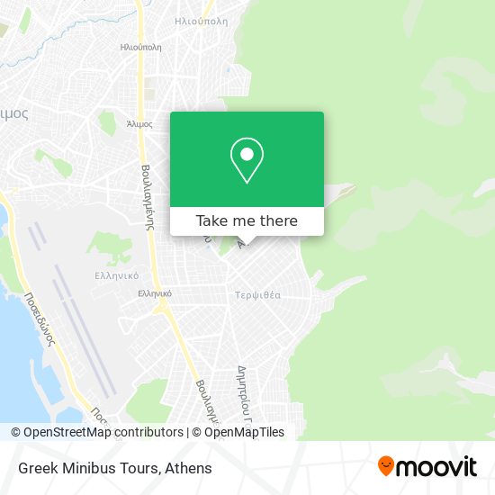 Greek Minibus Tours map