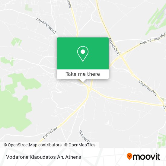 Vodafone Klaoudatos An map