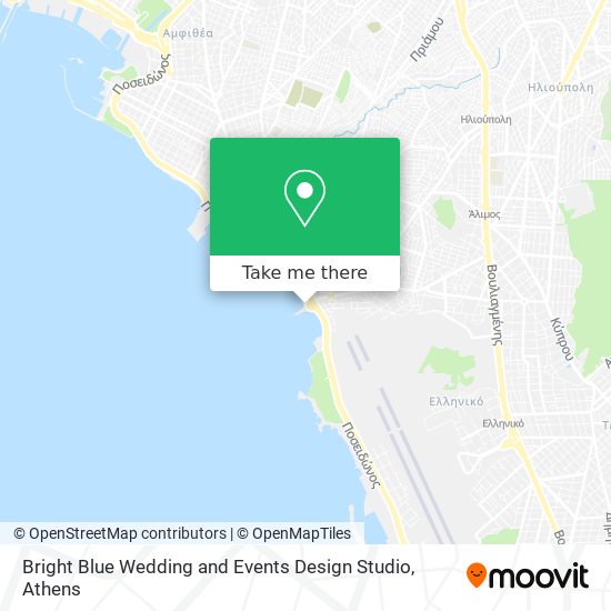 Bright Blue Wedding and Events Design Studio map