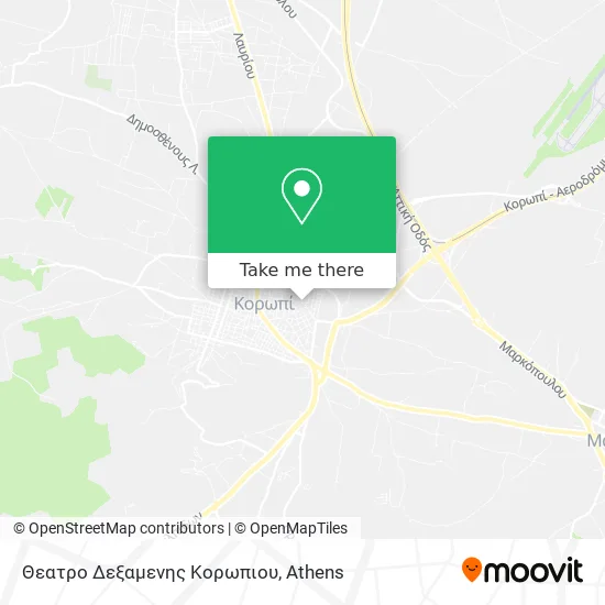 Θεατρο Δεξαμενης Κορωπιου map