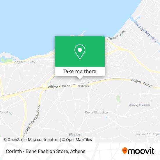 Corinth - Bene Fashion Store map