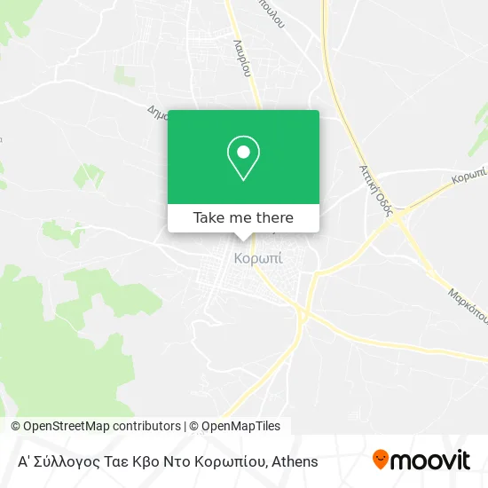Α' Σύλλογος Ταε Κβο Ντο Κορωπίου map