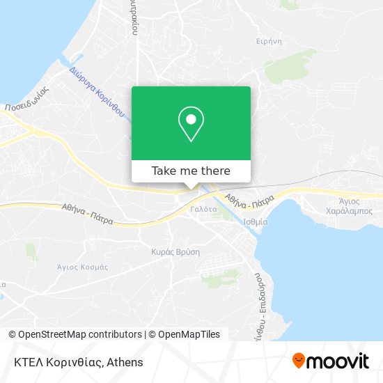 ΚΤΕΛ Κορινθίας map