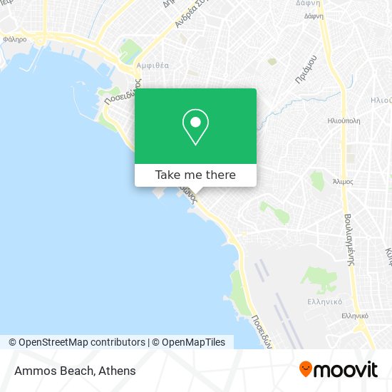 Ammos Beach map
