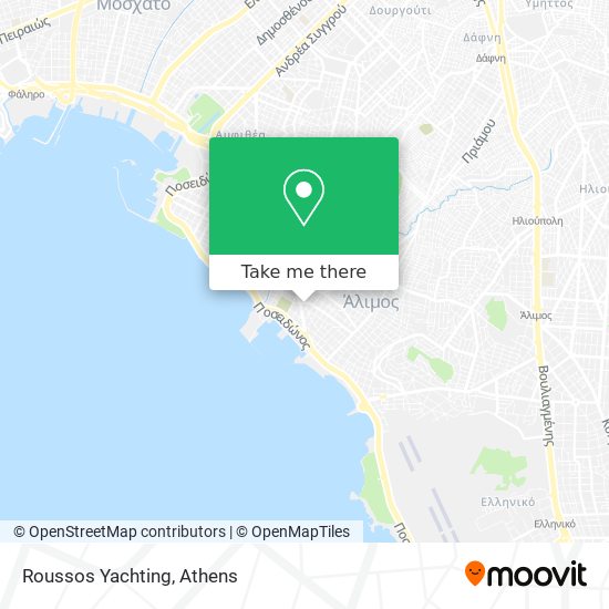 Roussos Yachting map