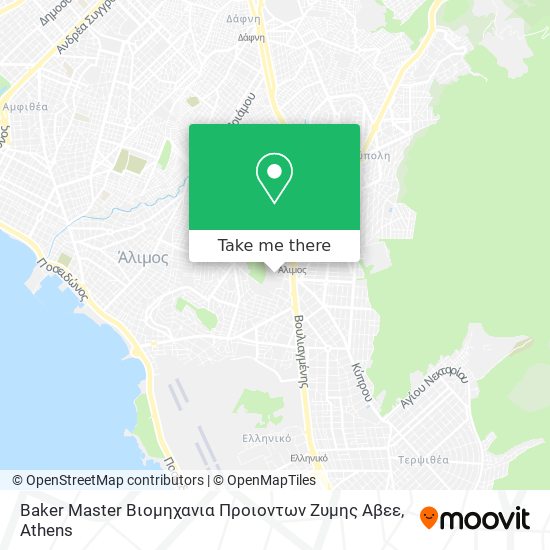 Baker Master Βιομηχανια Προιοντων Ζυμης Αβεε map