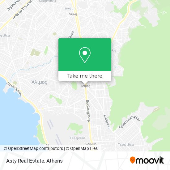 Asty Real Estate map