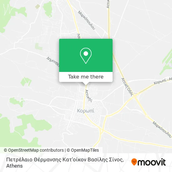 Πετρέλαιο Θέρμανσης Κατ'οίκον Βασίλης Σίνος map
