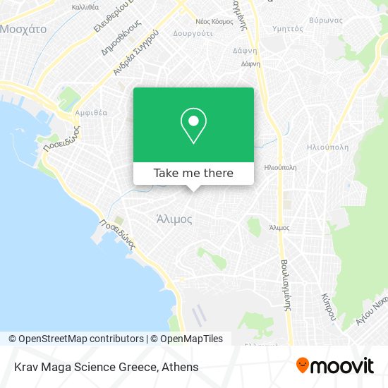 Krav Maga Science Greece map