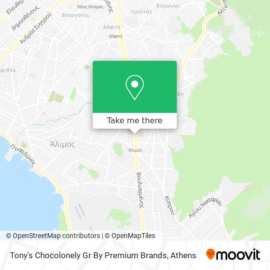 Tony's Chocolonely Gr By Premium Brands map