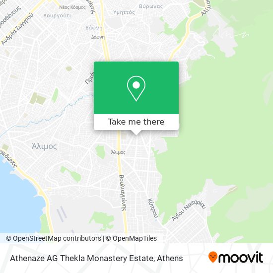 Athenaze AG Thekla Monastery Estate map