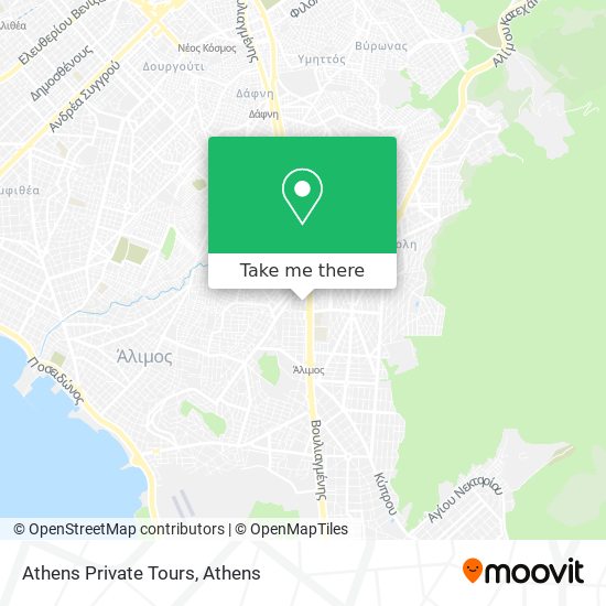 Athens Private Tours map