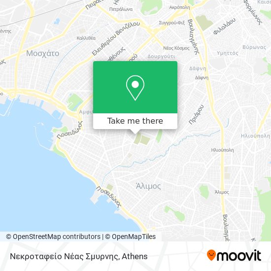 Νεκροταφείο Νέας Σμυρνης map