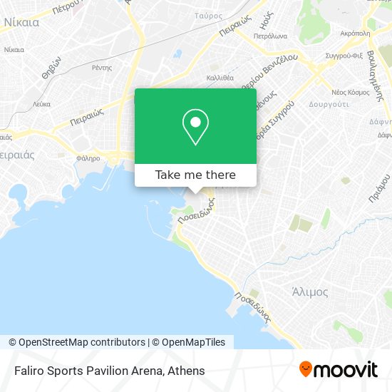 Faliro Sports Pavilion Arena map