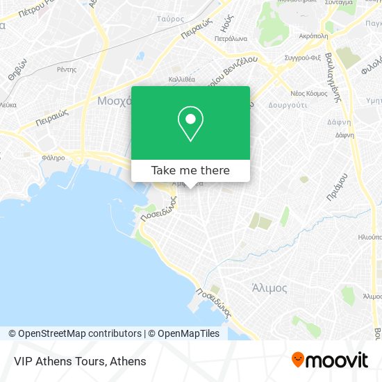 VIP Athens Tours map