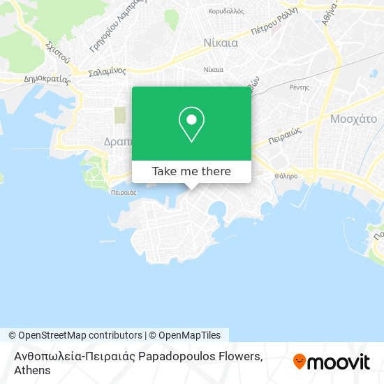 Ανθοπωλεία-Πειραιάς Papadopoulos Flowers map