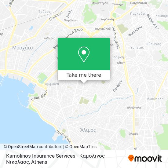 Kamolinos Insurance Services - Καμολινος Νικολαος map