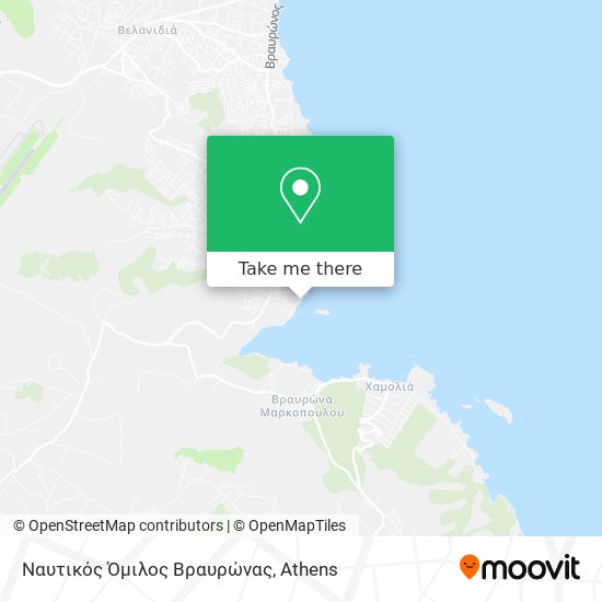 Ναυτικός Όμιλος Βραυρώνας map