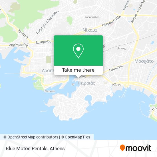 Blue Motos Rentals map