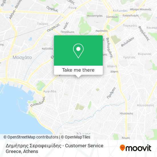 Δημήτρης Σεραφειμίδης - Customer Service Greece map