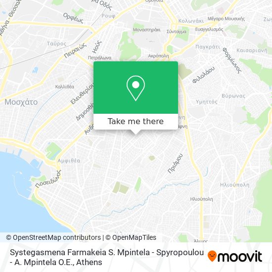 Systegasmena Farmakeia S. Mpintela - Spyropoulou - A. Mpintela O.E. map