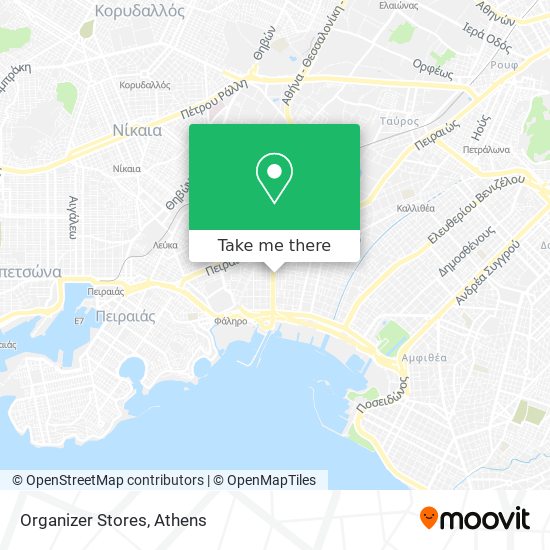 Organizer Stores map