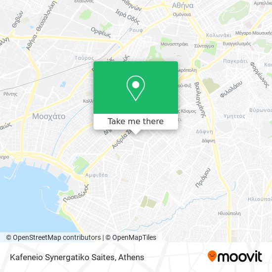 Kafeneio Synergatiko Saites map