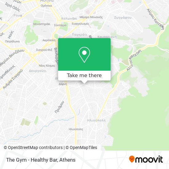 The Gym - Healthy Bar map