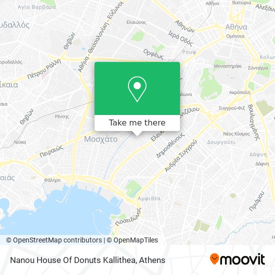 Nanou House Of Donuts Kallithea map
