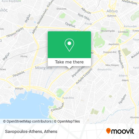 Savopoulos-Athens map