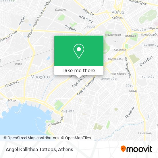 Angel Kallithea Tattoos map